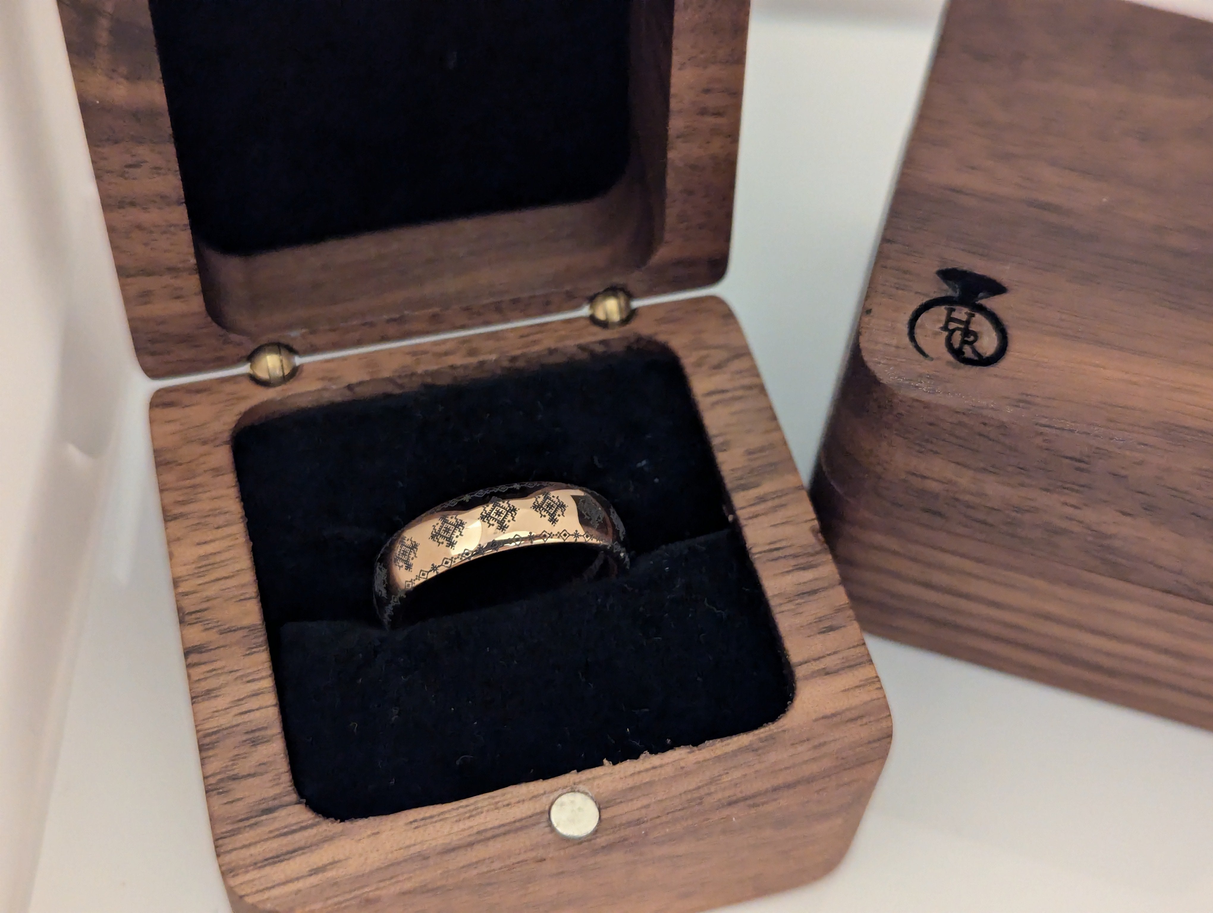 Folk Heritage | Rose Gold Tungsten Ring
