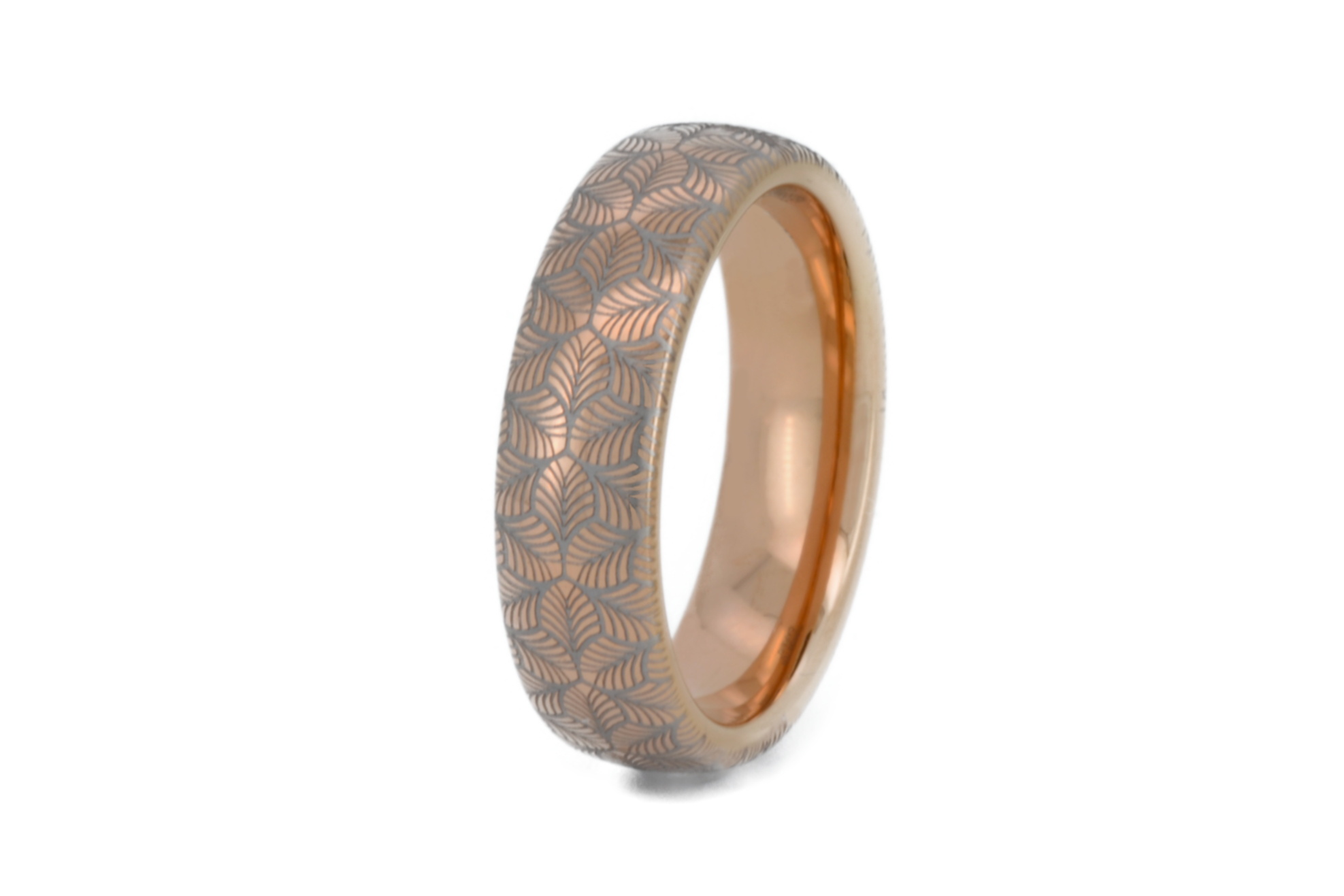 Petal Dance Rose Gold Tungsten Ring