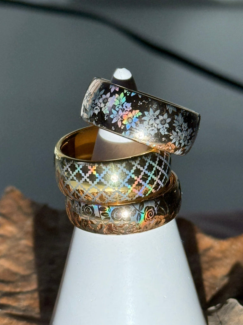 Holographic Nanostructure Rings