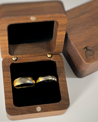 Product photo of the Couples Eternal Fingerprint Set personalized ring with personalized imprint engraving.