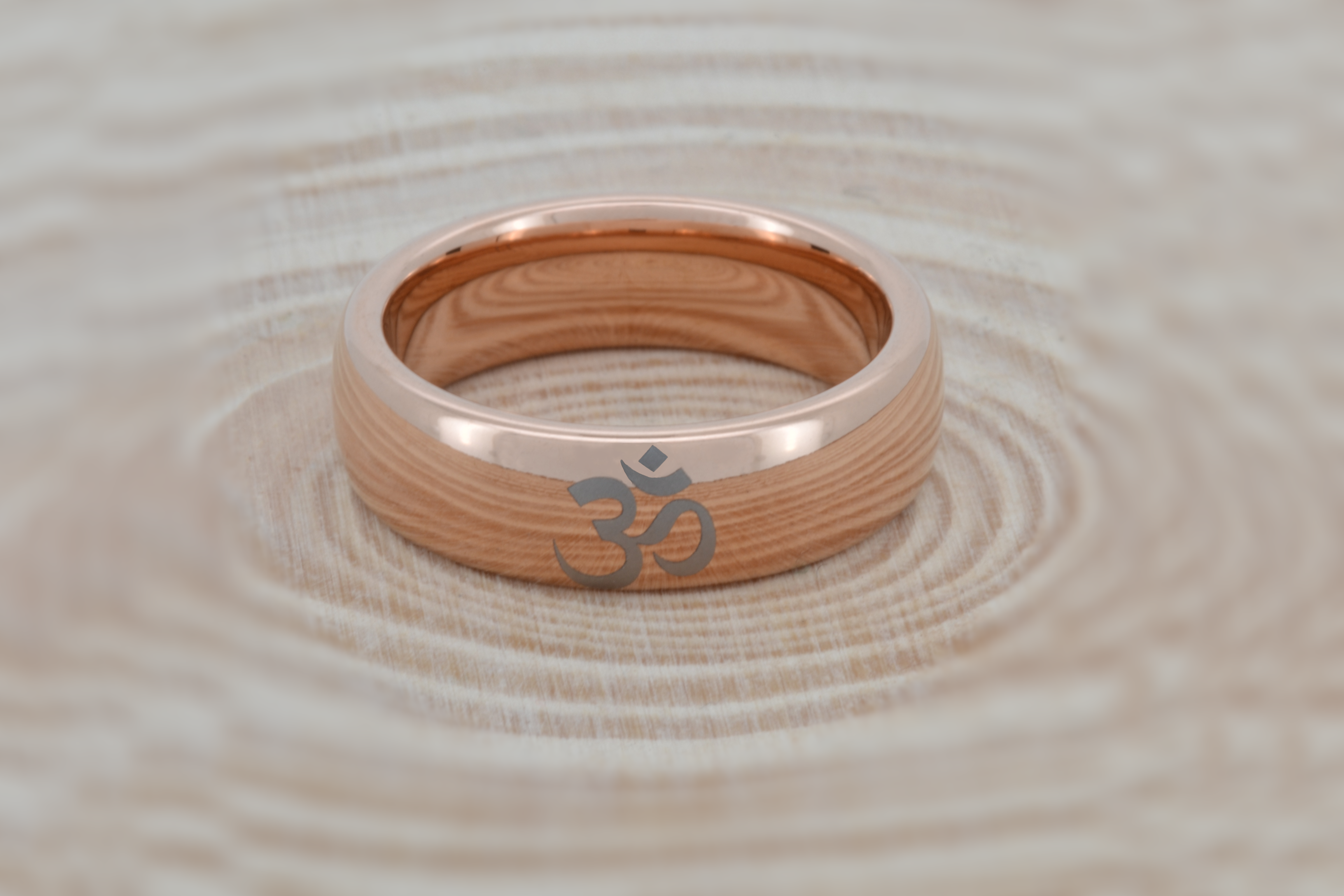 Om Harmonie | Rose Gold Tungsten Ring