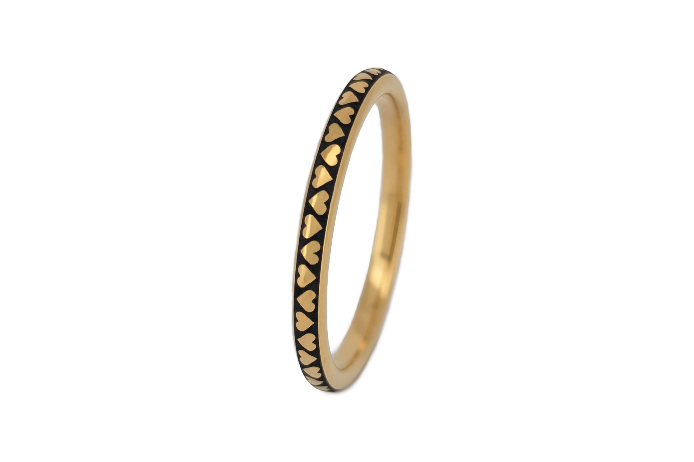 Eternal Love Band | Gold Tungsten Ring