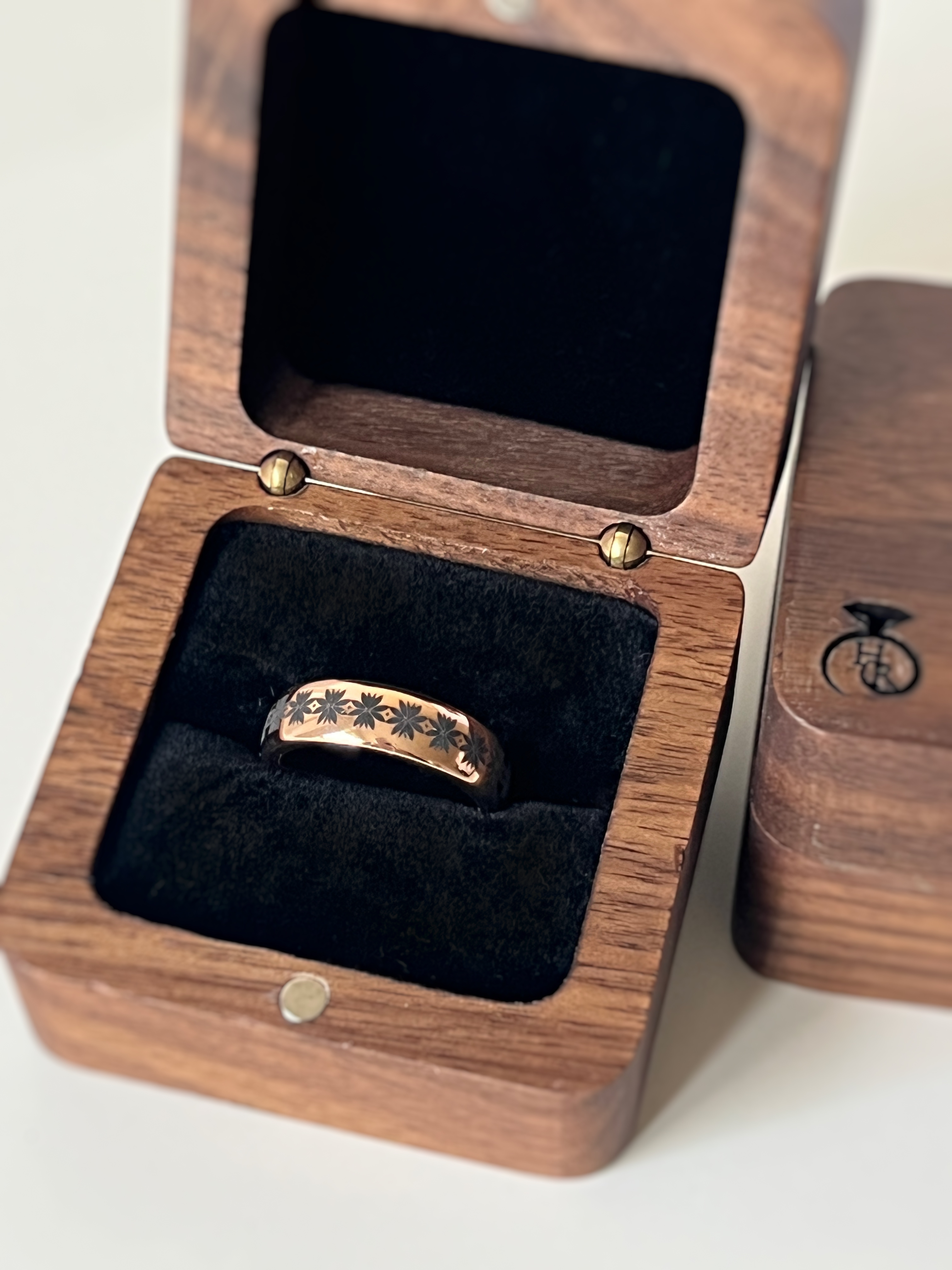 Eternal Blossom  | Rose Gold Tungsten Ring