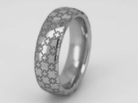 Chaîne de l’Unité | Bague en tungstène en or blanc