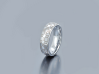 Chaîne de l’Unité | Bague en tungstène en or blanc